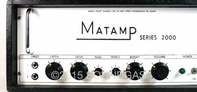Matamp Series 2000 Valve Amplifier Head (Left Side)