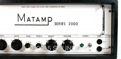 Matamp Series 2000 Valve Amplifier Head (Right Side)