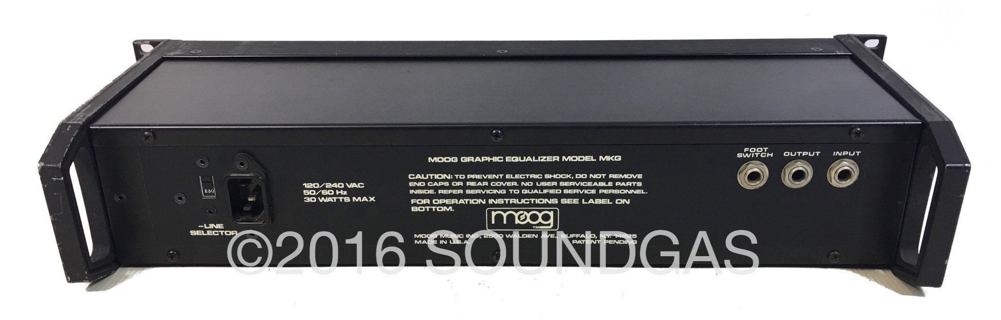 Moog MKG Vintage Graphic EQ Equalizer SLIDE CAP BLUE 