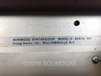 c1973 Moog Minimoog Model D