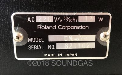 Roland CR-78 CompuRhythm 220v