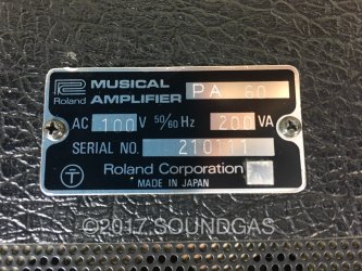 Roland PA.60 Spring Reverb Mixer + Wet-Only Mod
