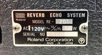 Roland RE-201 Space Echo – Mint, Boxed, Accessories