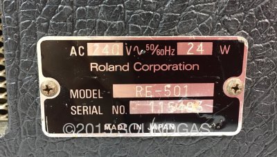 ROLAND RE-501 CHORUS ECHO 240v