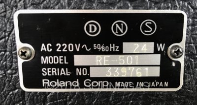 Roland RE-501 Chorus Echo 220v