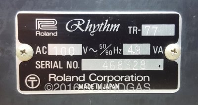 Roland Rhythm 77 TR-77