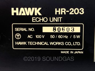 Hawk HR-203 Echo Unit - Spring Reverb