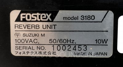 Fostex 3180 2-Channel Reverb