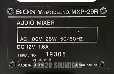 Sony MXP-29 8ch Broadcast Mixer