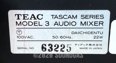 Teac Tascam Series Model 3