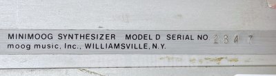 1973 Moog Minimoog Model D