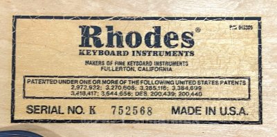 Rhodes Mk1 Stage 73 (Seventy Three)