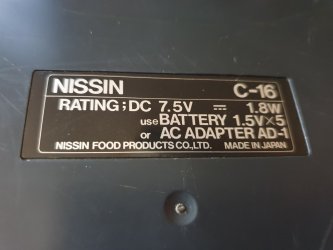 Nissin Cup Noodle C-16 Digital Synthesizer (Casio SK-1 Keytar)