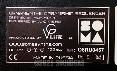 Soma Synthesizers Ornament-8 *Ex-Demo