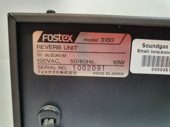 Fostex Model 3180 2-Channel Reverb