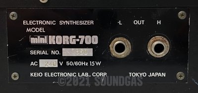 Korg miniKORG-700 – Soundgas Modified…