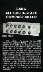 Lang Electronics LMX-2 Mixer