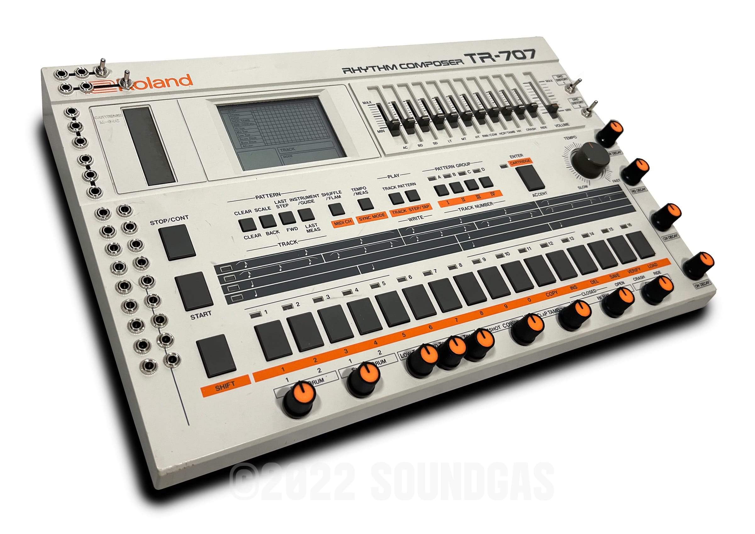 Roland TR-707 Circuitbent/Expanded (727 808 909 + 4 Soundgas Banks 
