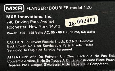 MXR Flanger/Doubler 126