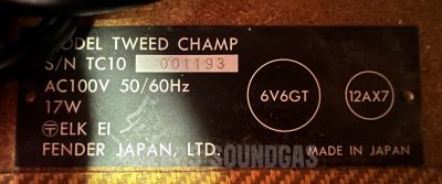 Fender Tweed Champ TC-10  (1992 Japan)