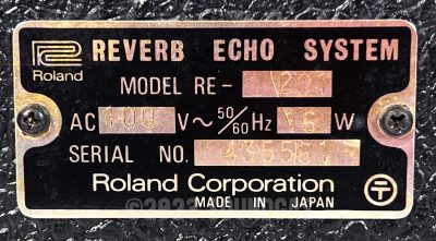 Roland RE-201 Space Echo, Early Preamps, Zero Head Gain