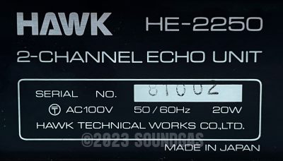 Hawk HE-2250 Stereo Tape Echo