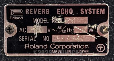 Roland RE-201 Space Echo – Zero Head Gain