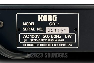 Korg GR-1 Gated Reverb – Mint, Boxed